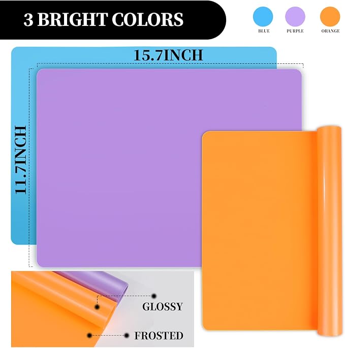 LEOBRO Silicone Mats, Resin Molds, Play Dough Mat - Image 2