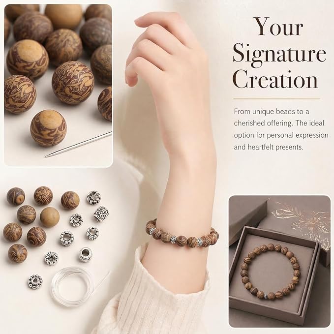10mm Matte Brown Pictures Jaspers Bead, 15-Inch Matte Round Loose Stone Beads - Image 4