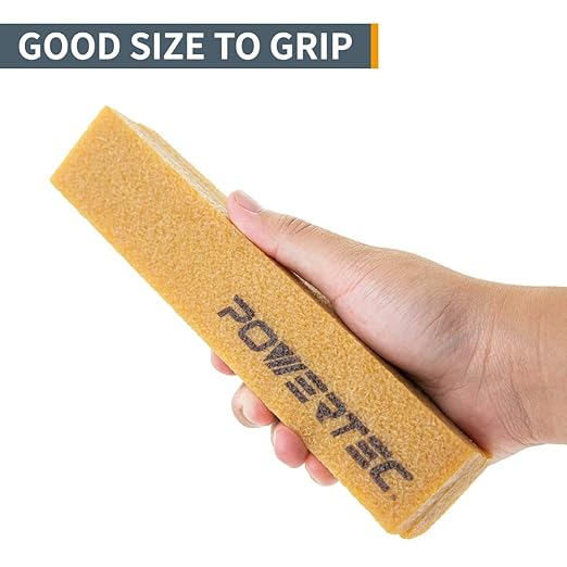 POWERTEC 71002 Abrasive Cleaning Stick for Sanding Belts & Discs 8-1/2" | Natural Rubber Eraser - Woodworking Shop Tools for Sanding Perfection
