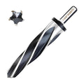 DKIBBITH 1-3/16" Bridge Construction Reamer Drill Bit, M2 HSS Taper Chucking Reamer for Steel Alloy Metal Wood Plastic, 1/2" Non-Slip Shank, 5-Spiral Flutes Car Reamer, to Align or Enlarge Holes, 30mm