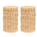Floral Wire, 2 Rolls Rustic Paper Wrapped Metal Wire 14 Gauge 328 Feet | Bind by JFFX