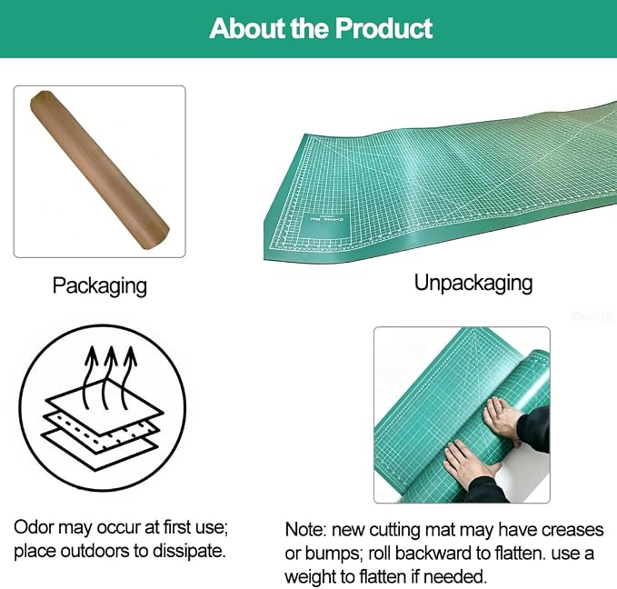 Headley Tools 39.4'' X 78.7'' Thickened Self Healing Cutting Mat, Rotary - Image 2
