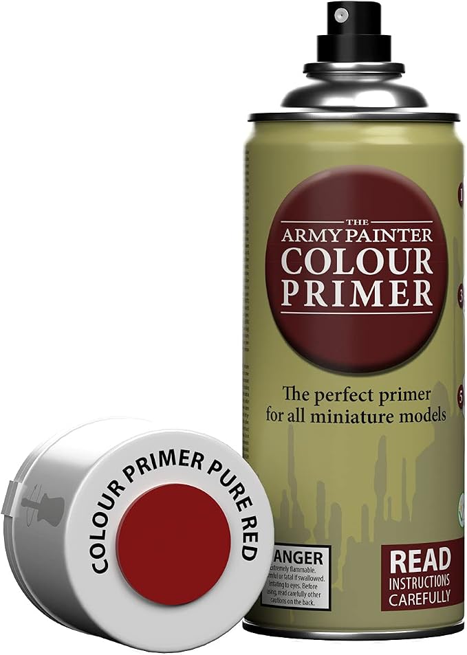 The Army Painter Colour Primer Pure Red, 400 mL Acrylic Spray Primer, Spray by TheArmyPainter