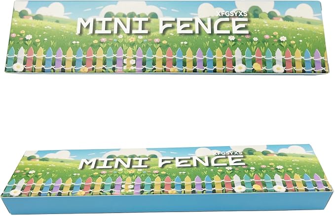 35 Inches White Mini Fairy Garden Fence Small Wood Decorative Picket Fence DIY - Image 8