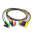 5Pcs 14 Gauge Jumper Wires Alligator Clips Heavy Duty Silicone Test Leads with Insulators Clips for Electrical Testing 5 Colors 3.3ft/1m