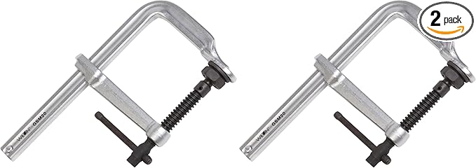 Wilton Heavy-Duty F-Clamp, 8" Opening, 5-1/2" Throat, 2660 Lbs. Clamping Force (Model GSM20) (Pack of 2)