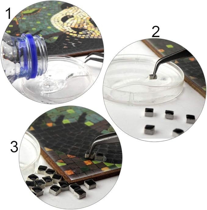 Adult Mosaic Art Kit: Craft Projects to Keep You Busy, Square 7inch Lemon - Image 4