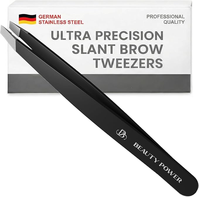Beauty Power Tweezers for Women Facial Hair: Ultra Precision Tweezers for Women by BeautyPower