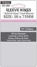 Sleeve Kings Sails of Glory Compatible Card Sleeves – 50x75mm, 110 Pack by SleeveKings