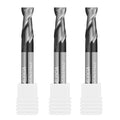 3PCS 3/16" Micrograin Carbide Square End Mill Set 2 Flute HRC 55 AlTiN Coating End Milling Bits for Milling Alloy Steels, Hardened Steel, CNC Router Bits