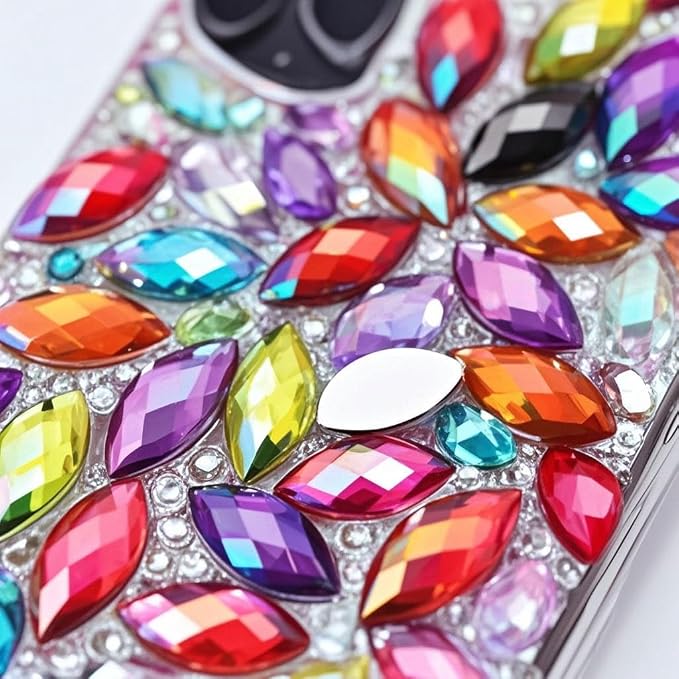 100 Pcs 15x7mm AB Colorful Jewels Gems Rhinestones - Image 6