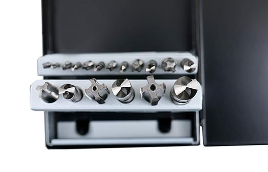Accusize Industrial Tools U.N.F. 18 Pc H.S.S. Tap and Drill Set, 0001-0050