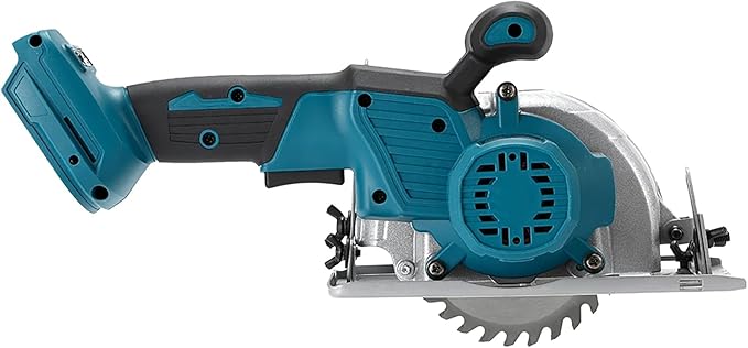 5 Inch Brushless Cordless Circular Saw with 4000mAh Battery,6500 RPM Compact Circular Saw,20mm Arbor with 1 TCT 30T Wood Blade and Scale Ruler