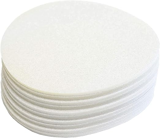 Abrasilk 6 Inch Auto Body Hook and Loop Sanding Discs (500 Grit, 10 Pack)