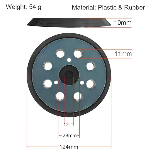 5 Inch Replacement Pad for Dewalt Sanders DW4388,DW423,D26451,D26453 Random Orbit Sander Accesories