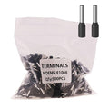 18AWG /1.0mm² Pin Cord End Wire Ferrules Terminals Black, 500pcs AWG18 Wire Ferrules Terminals for Industrial, Electric System, Chemical Industry etc.