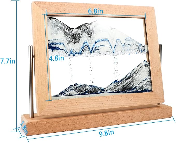Bochino Moving Sand Art Picture Dynamic Sand Picture 3D Sand Art Frame - Image 2