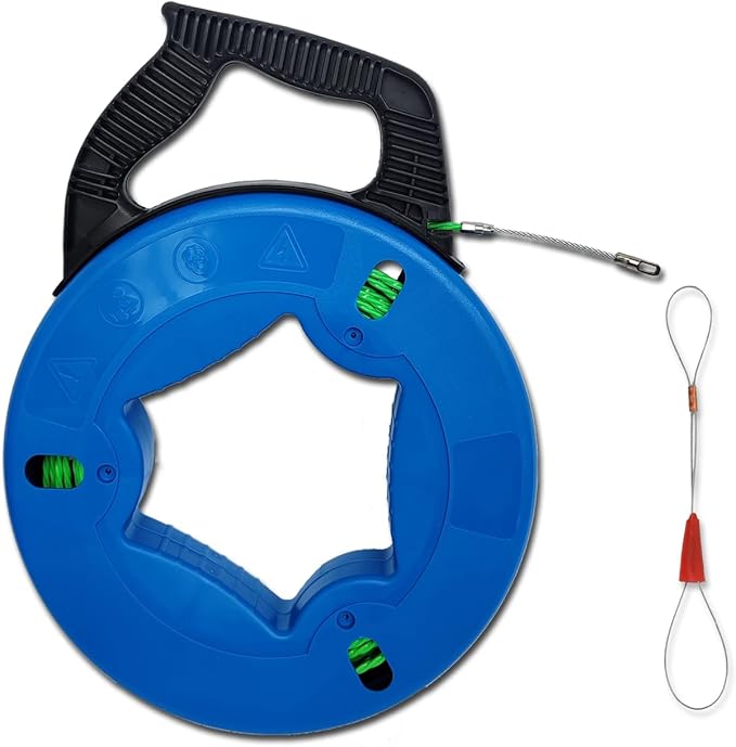 131FT 4.5mmProfessional Flexible Wire Rodding Guide Kit for Electrical Wiring Installation with Storage Case【40M*4.5mm】