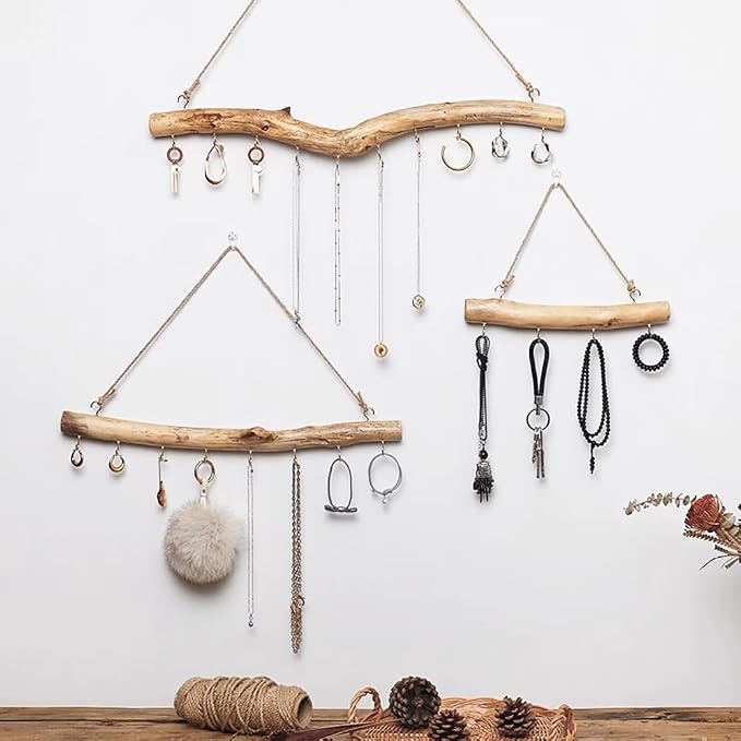 Qenk 2Pcs 15 Inch Natural Driftwood Decorative Branches Farmhouse Home Wall - Image 6