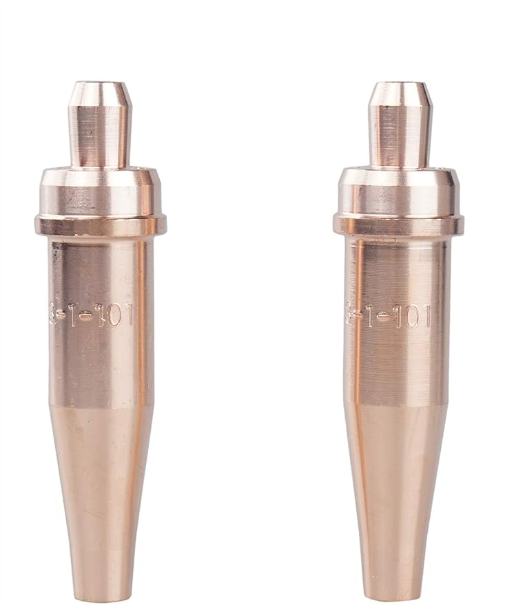 LISSAM 3-1-101 Acetylene Cutting Torch Tip – Compatible with V-Style Heavy Duty Torch (2-Pack)