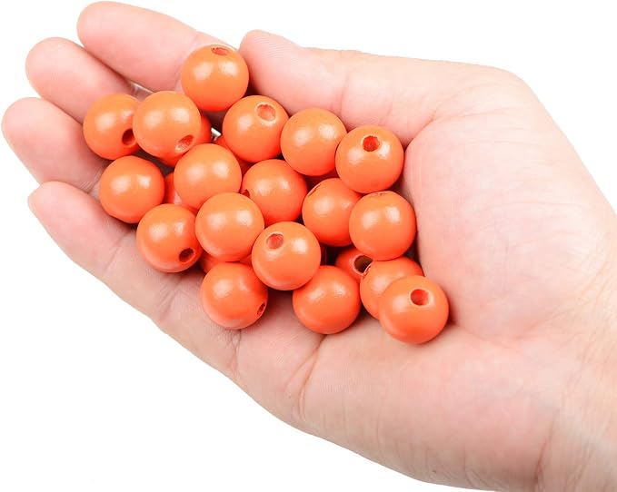 AD Beads Large Hole Wood Spacer Wooden Jewelry Making Bracelet Necklace - Image 5
