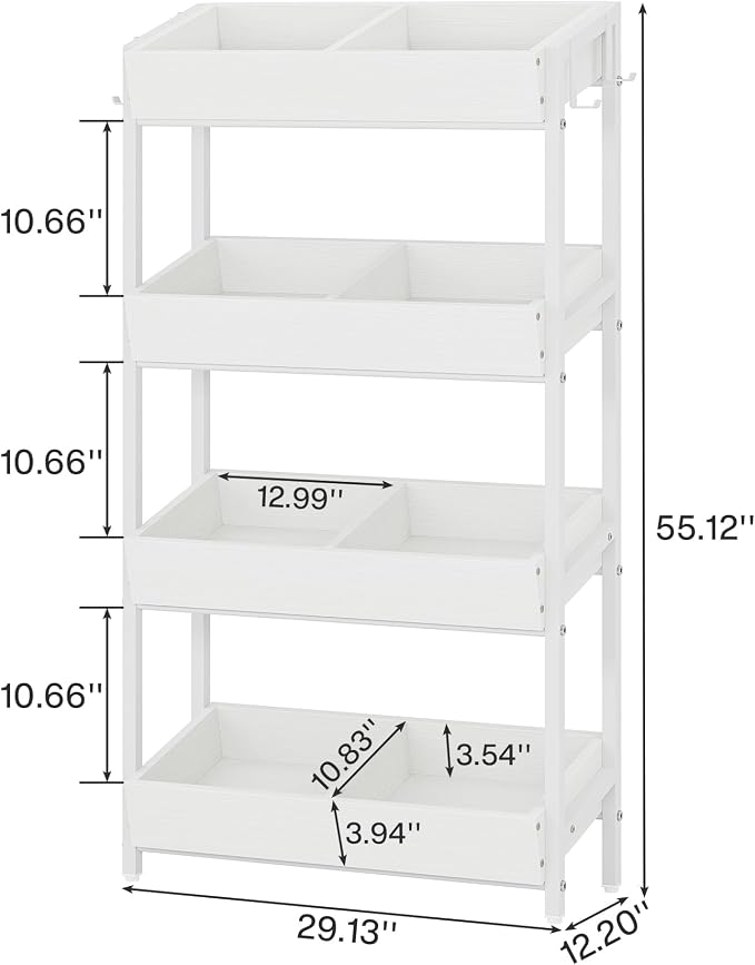 Tribesigns 4-Tier Retail Snack Display Shelf, Snack Rack Display Stand - Image 2