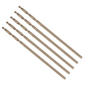 Drill Bit, #54 Cutting Diameter, 4341 HSS Gold Finish 118° Cutting Angle Number Jobber Bits - (Applications: for Drilling Soft Metal Plastic Wood), 5-Pieces