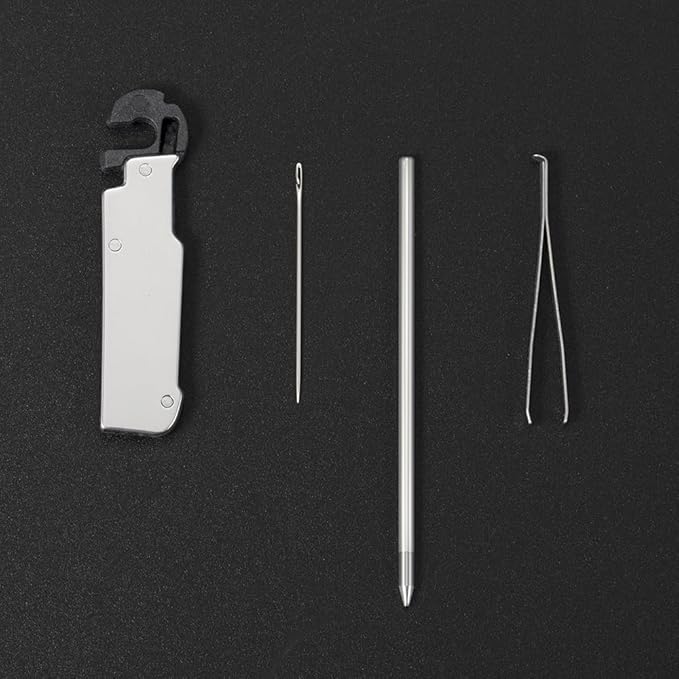 Roxon FT07 Bulid Your Own Multitool - FLEX Implements Tools Accessories Set (Box Cutter, Ruler & Magnetic grabber, Pen & Tweezers & Needle, T Shank Adapter)
