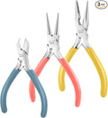 Mr. Pen- Pliers for Jewelry Making, 3 Pack, Chain Nose | Round Nose Pliers Set by MrPen
