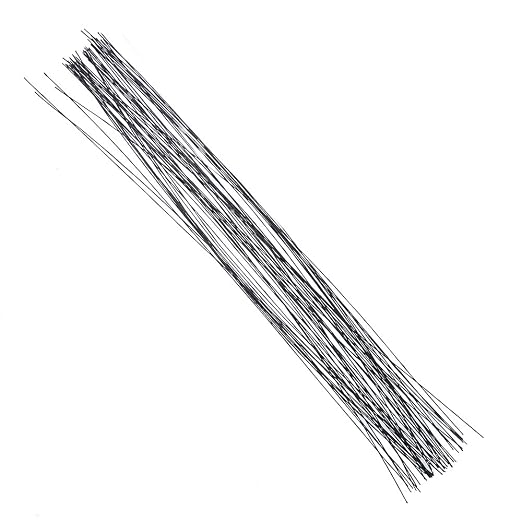 Decora 26 Gauge Black Floral Wire 16 inch, 50/Package by DECORA