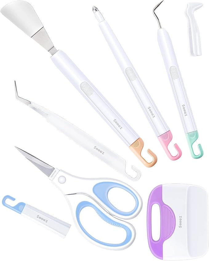 Sooez Weeding Tools for Vinyl, Precision Craft Vinyl Tool Kit, Scoring by Sooez