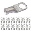 SELTERM 25pcs 8 AWG 5/16" Stud Marine Grade Tinned Copper Battery Cable Lugs, 8 Gauge Ring Terminals, UL Wire Lugs Electrical Battery Cable Ends, Tinned Copper Lugs Battery Terminal Connectors