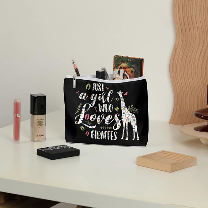 Cute Giraffe Makeup Bag Giraffe Gifts Giraffe Decor Stuff - Image 3