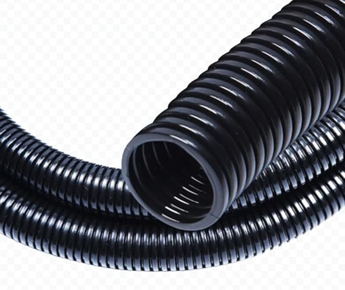 15 FT 1/2” Wire Loom Split Tubing,Dog Cat Cord Protector,Split Wire Loom Tubing Wire Conduit – Black (15FT 1/2")