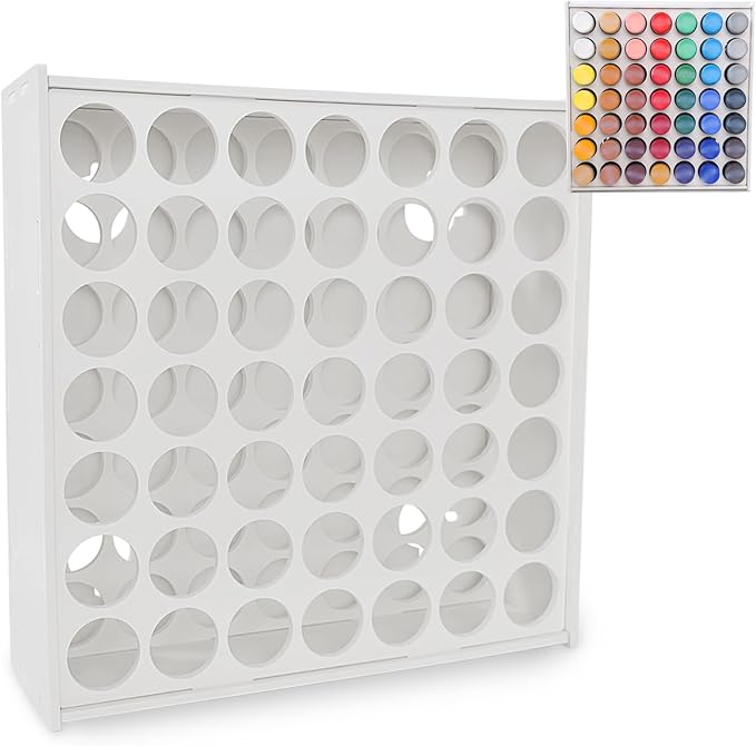 Acrylic Paint Organizer 49 Holes Craft Paint Storage by Anmboor
