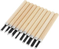 OriGlam 10pcs Professional Wood Carving Chisel Set - Carbon Steel Woodworking Tools, Power Grip Chisels Great for Carving and Woodworking