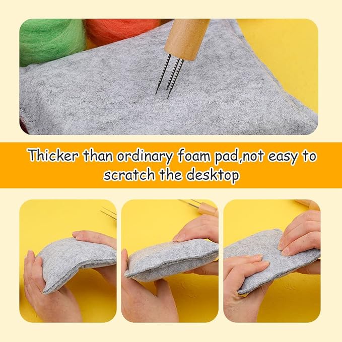 WONVOC Needle Felting Pad, Felting Kit, Needle Felting Mat - Image 6