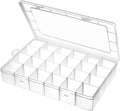 Gbivbe Large 24 Grids Plastic Organizer Box Adjustable Dividers, Art DIY Crafts by Gbivbe