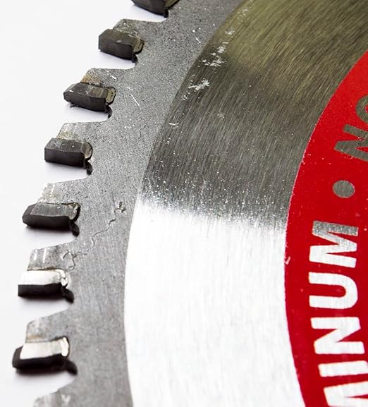 Benchmark Abrasives TCT 6 1/2 Inch Circular Saw Blade, Tungsten Carbide Tipped Non Ferrous Metal Cutting Saw Blade for Plastic, Fiberglass, Aluminum - 60 Teeth