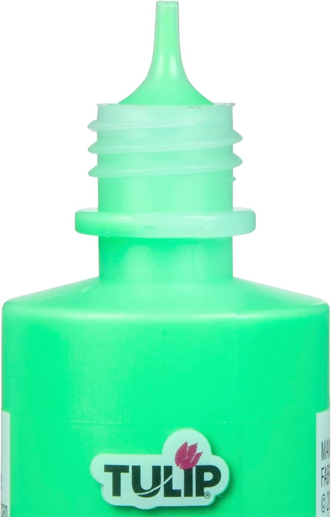 Tulip 41412 Dimensional Fabric Paint 4oz Slick Neon Green - Image 4
