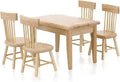 Z MAYABBO Wooden Dollhouse Furniture of Table & Chair, Miniature Dollhouse by ZMAYABBO