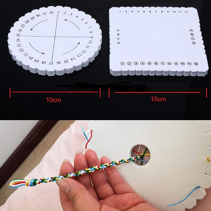 4Pcs Kumihimo Disk Braiding Wheel Lightweight & Convenient Friendship Bracelet - Image 5