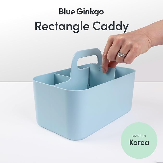 BLUE GINKGO Stackable Organizer Caddy, Made in Korea | Portable. Adjustable. - Image 2