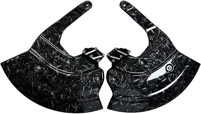 Motorcycle Front Brake Caliper Disc Guard Fairing Protector for BMW M1000RR S1000R S1000RR S1000XR 2020 2021 2022 2023 2024 Carbon Fiber Aero Disc Fender Accessories (Vibrant Marbling)