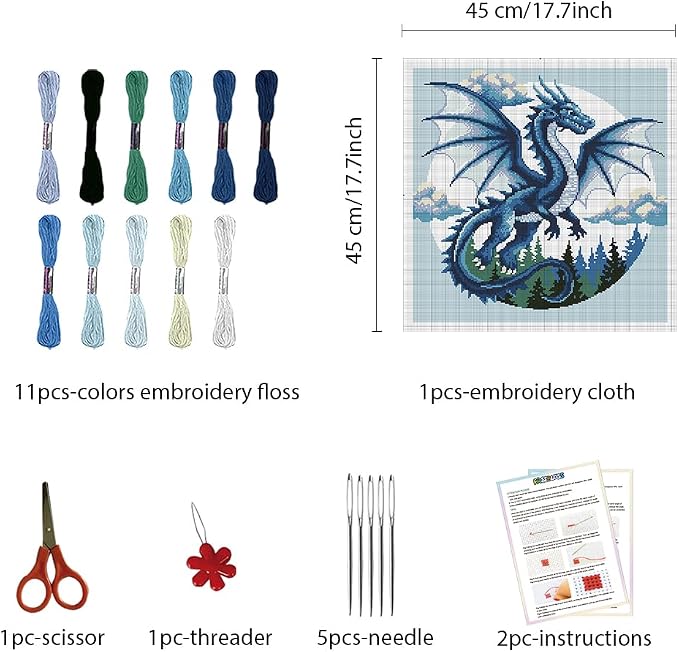 FREEBLOSS 11CT Cross Stitch Kits - Image 2