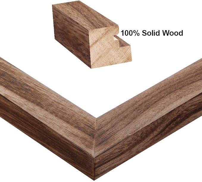 RPJC 8x10 Picture Frames Made of Solid Wood High Definition Glass - Image 2
