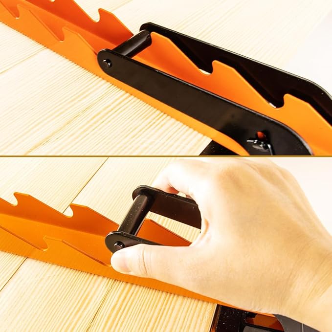 O'SKOOL Pressure Panel Clamps (2-Pack) - 4-Way Pressure Steel Clamps for Cutting Boards, Tabletops, and Cabinet Making - Ideal for Flush Joints & Precision Woodworking Projects