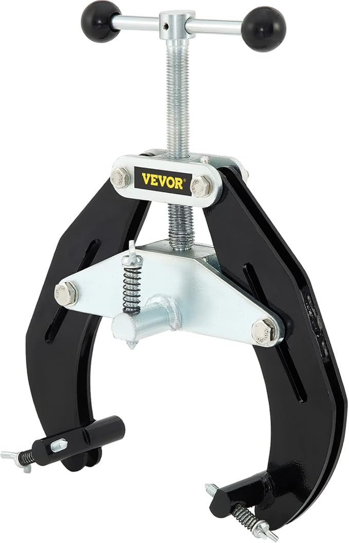 VEVOR Pipe Clamp, 2-6 in, Ultra Clamp with Quick Acting Screws & Locking Chain Pliers, Removable 48 in Chain, Holds 14 in Diameter Pipes