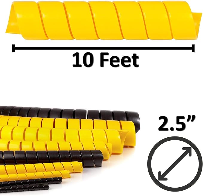 Electriduct 2.5 Inch Heavy Duty Spiral Wrap HDPE Flexible Plastic Cable Sleeve - Image 3