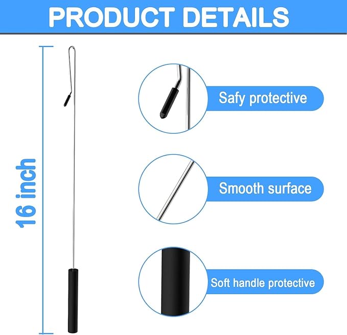 Jakeei 2 Pack 16 inch Puppet Handles Arm Control Rod Metal Puppet Stick - Image 3